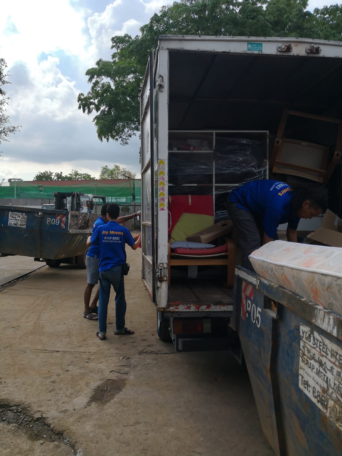 disposal of items at a dump